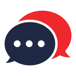 Clear, Timely Communication Chat bubble icon
