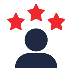 Deep Industry Expertise Person with stars icon