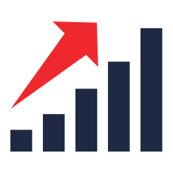 Scalable and Sustainable Growth Strategies Growing graph icon