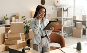 Business person engaged in supplier negotiations to improve cash flow.