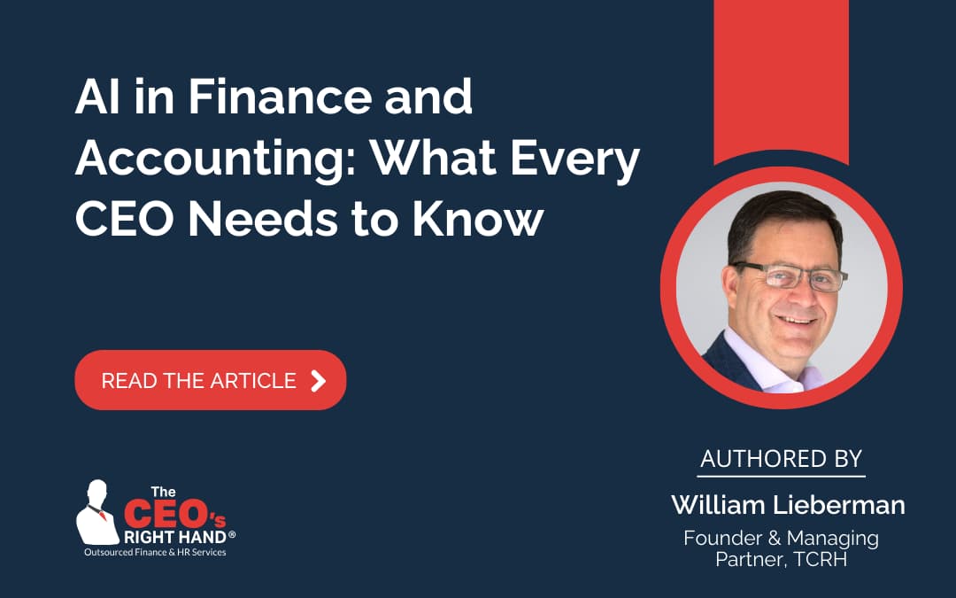 AI in Finance and Accounting: What Every CEO Needs to Know